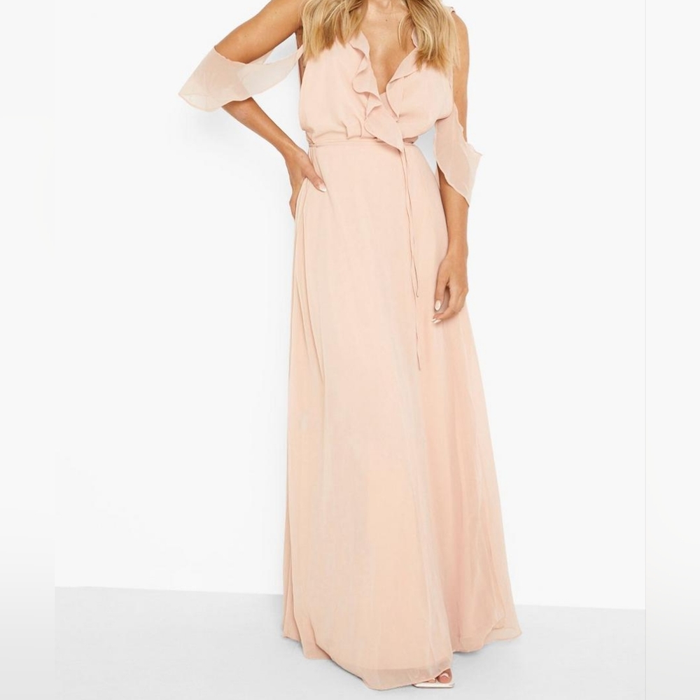 Wrap around maxi dress